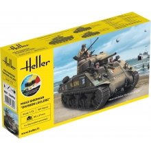 HELLER 56894 1:72 STARTER KIT M4A2 SHERMAN DIVISION LECLERC