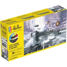 HELLER 56995 1:72 STARTER KIT LCVP LANDING CRAFT VEHICLE & PERSONNEL