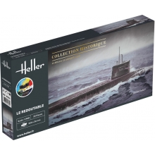 HELLER 57075 1:400 STARTER KIT U BOOT S M REDOUTABLE