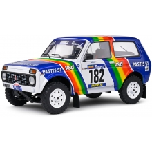SOLIDO 1807305 1:18 LADA NIVA WHITE 182 JABOUILLE / SARDOU PARIS - DAKAR 1984