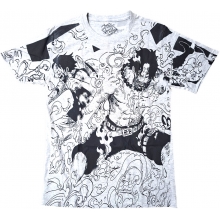 TODO POLERA ONE PIECE ACE BLANCA TALLA L