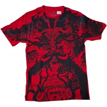 TODO POLERA ONE PIECE LUFFY VS KAIDO ROJA TALLA XL