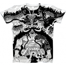 TODO POLERA ONE PIECE LUFFY VS KAIDO BLANCA TALLA XL