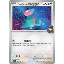 POKEMON PARADOX RIFT CARTA TEAM ROCKETS PORYGON COMUN