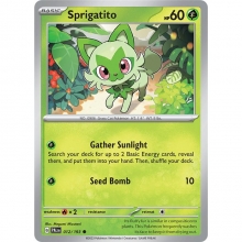 POKEMON JOURNEY TOGETHER CARTA SPRIGATITO REVERSE