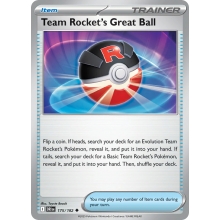 POKEMON DESTINED RIVALS CARTA TEAM ROCKETS GREAT BALL POCO COMUN