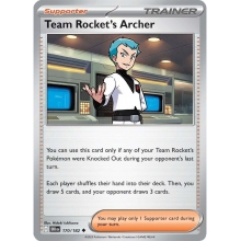 POKEMON DESTINED RIVALS CARTA TEAM ROCKETS ARCHER POCO COMUN