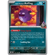 POKEMON DESTINED RIVALS CARTA TEAM ROCKETS KOFFING COMUN