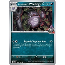 POKEMON DESTINED RIVALS CARTA TEAM ROCKETS WEEZING POCO COMUN