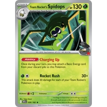 POKEMON DESTINED RIVALS CARTA TEAM ROCKETS SPIDOPS HOLO