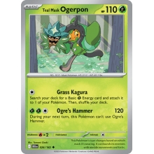 POKEMON DESTINED RIVALS CARTA TEAL MASK OGERPON POCO COMUN