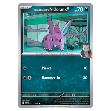 POKEMON DESTINED RIVALS CARTA TEAM ROCKETS NIDORAN COMUN