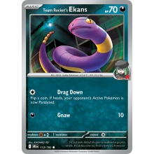 POKEMON DESTINED RIVALS CARTA TEAM ROCKETS EKANS COMUN