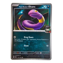 POKEMON DESTINED RIVALS CARTA TEAM ROCKETS EKANS REVERSE