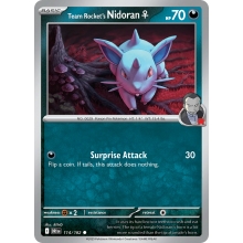 POKEMON DESTINED RIVALS CARTA TEAM ROCKETS NIDORAN COMUN
