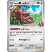 POKEMON DESTINED RIVALS CARTA ARVENS GREEDENT HOLO