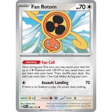 POKEMON PRISMATIC EVOLUTIONS CARTA FAN ROTOM COMUN