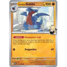 POKEMON DESTINED RIVALS CARTA CYNTHIAS GABITE COMUN