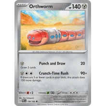 POKEMON PARADOX RIFT CARTA ORTHWORM POCO COMUN