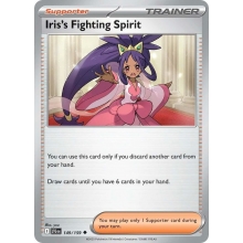 POKEMON JOURNEY TOGETHER CARTA IRISA?S FIGHTING SPIRIT POCO COMUN