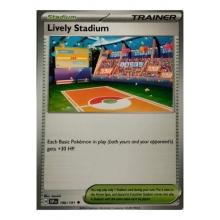 POKEMON SURGING SPARKS CARTA LIVELY STADIUM POCO COMUN