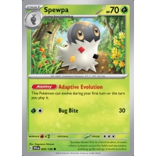 POKEMON SCARLET & VIOLET CARTA SPEWPA COMUN