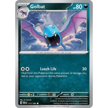 POKEMON PARADOX RIFT CARTA GOLBAT REVERSE
