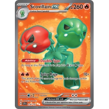 POKEMON SURGING SPARKS CARTA SCOVILLAIN EX FA