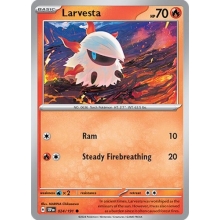 POKEMON SURGING SPARKS CARTA LARVESTA REVERSE