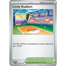 POKEMON SURGING SPARKS CARTA LIVELY STADIUM POCO COMUN