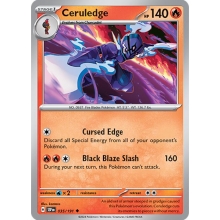 POKEMON SURGING SPARKS CARTA CERULEDGE POCO COMUN