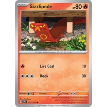 POKEMON SURGING SPARKS CARTA SIZZLIPEDE COMUN