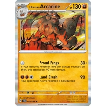 POKEMON TWILIGHT MASQUERADE CARTA HISUIAN ARCANINE HOLO