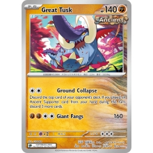 POKEMON PRISMATIC EVOLUTIONS CARTA GREAT TUSK REVERSE