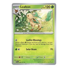 POKEMON PRISMATIC EVOLUTIONS CARTA LEAFEON REVERSE