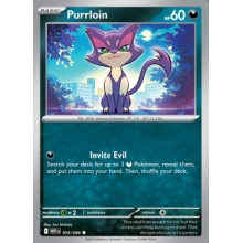 POKEMON WHITE FLARE CARTA PURRLOIN POKE BALL