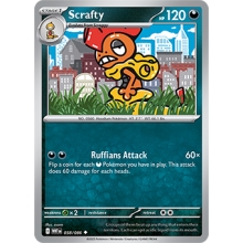 POKEMON WHITE FLARE CARTA SCRAFTY POCO COMUN