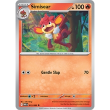 POKEMON WHITE FLARE CARTA SIMISEAR POCO COMUN