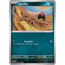POKEMON CARTA SANDILE COMUN