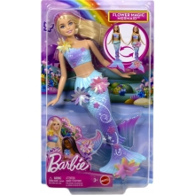 MATTEL JDM72 BARBIE SIRENA TRANSFORMACION DE FLORES
