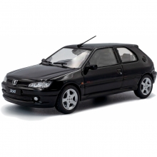 SOLIDO 4311405 1:43 PEUGEOT 306 S16 NOIR ONYX 1994