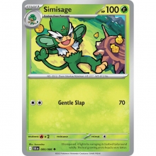 POKEMON BLACK BOLT CARTA SIMISAGE POCO COMUN