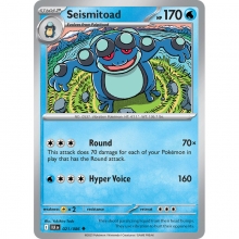 POKEMON BLACK BOLT CARTA SEISMITOAD POCO COMUN