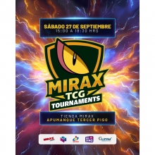 POKEMON MIRAX TCG TOURNAMENTS 8 FECHA 27 DE SEPTIEMBRE 2025 PRE VENTA