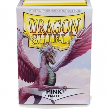 DRAGON SHIELD SLEEVES STANDARD SIZE MATTE 100 PINK