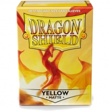 DRAGON SHIELD SLEEVES STANDARD SIZE MATTE 100 YELLOW