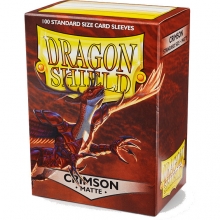 DRAGON SHIELD SLEEVES STANDARD SIZE MATTE 100 CRIMSON