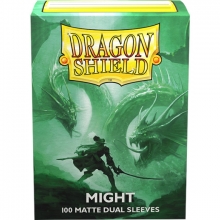 DRAGON SHIELD SLEEVES STANDARD SIZE MATTE DUAL 100 MIGHT