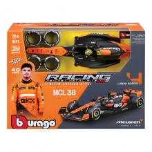 BURAGO 28511 1:24 RACE FORMULA MCLAREN MCL38 MODEL KIT W / HELMET ( 2024 ) NORRIS 4