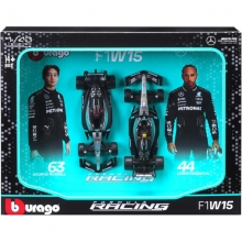 BURAGO 38115 1:43 RACE MERCEDES W15 ( 2024 ) 2 PACK, GIFT BOX